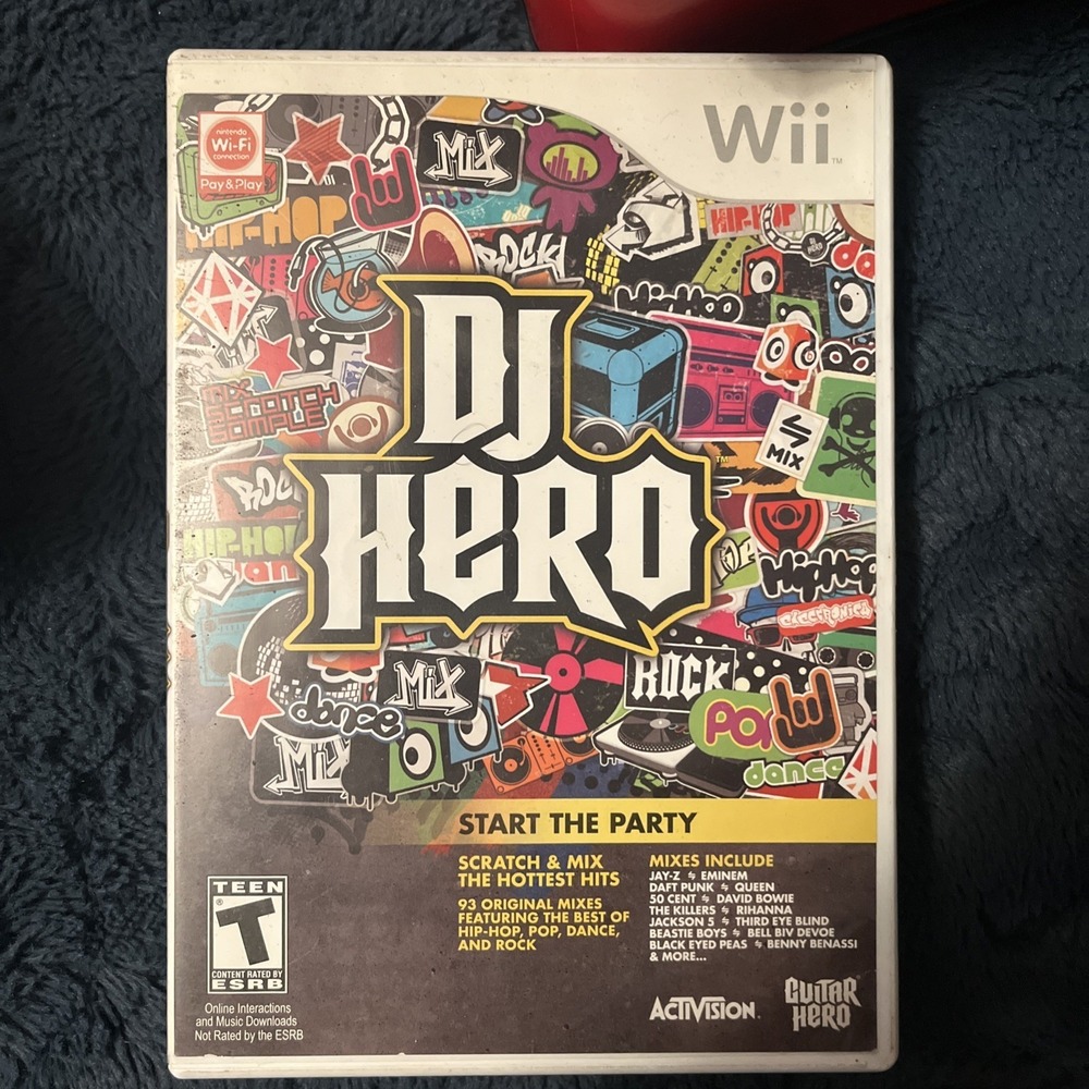 DJ Hero (Nintendo Wii, 2009) Complete with Manual